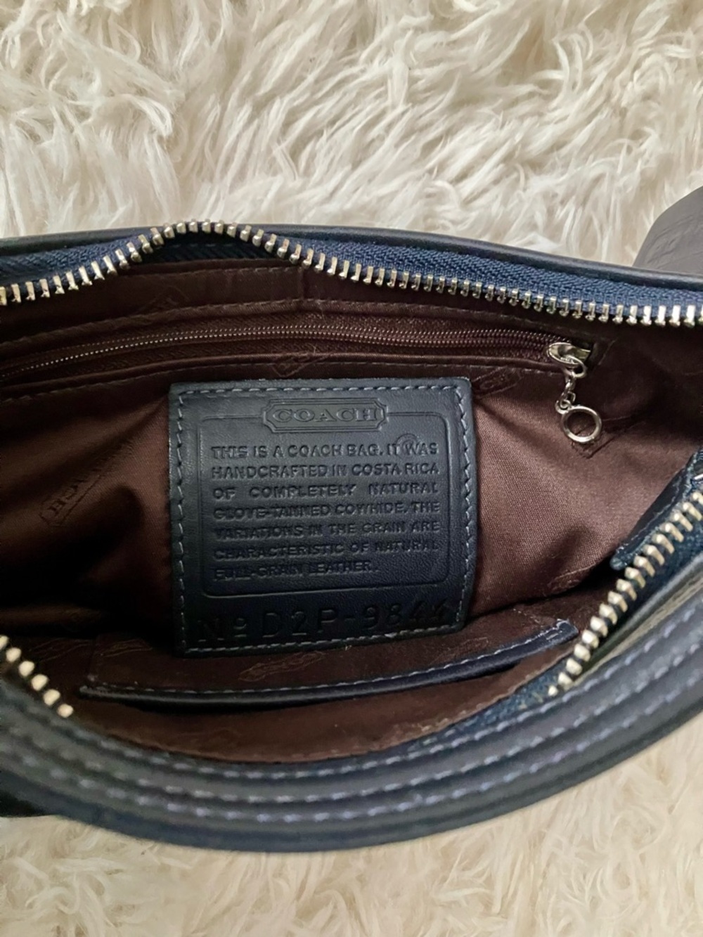 Vintage Coach Black Leather Mini Wristlet Pouch - Picture 16 of 16